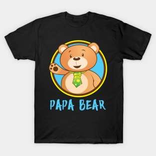 Papa Bear' Cute Papa Bear Couple T-Shirt